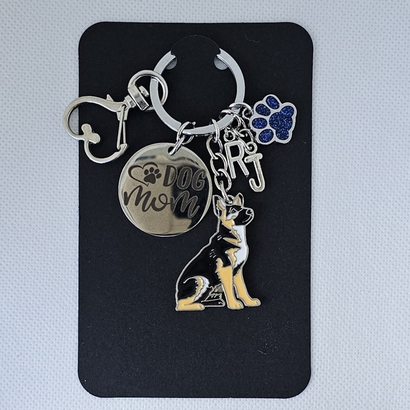 NEW! Enamel Border Collie "Life Is Better" Pawprint🐾 Keychain/Bag 🎒👜 Charm 🐕 - Picture 11 of 12